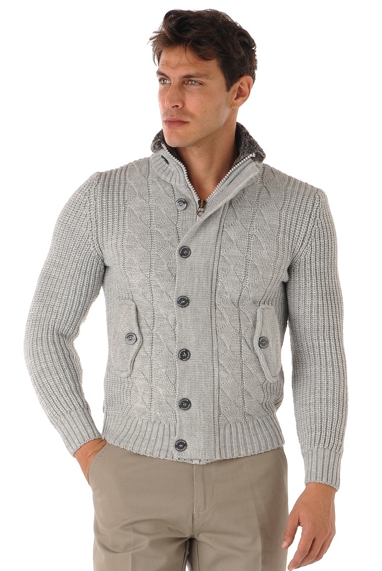  Cardigan  gris homme  l accessoire des journ es froides