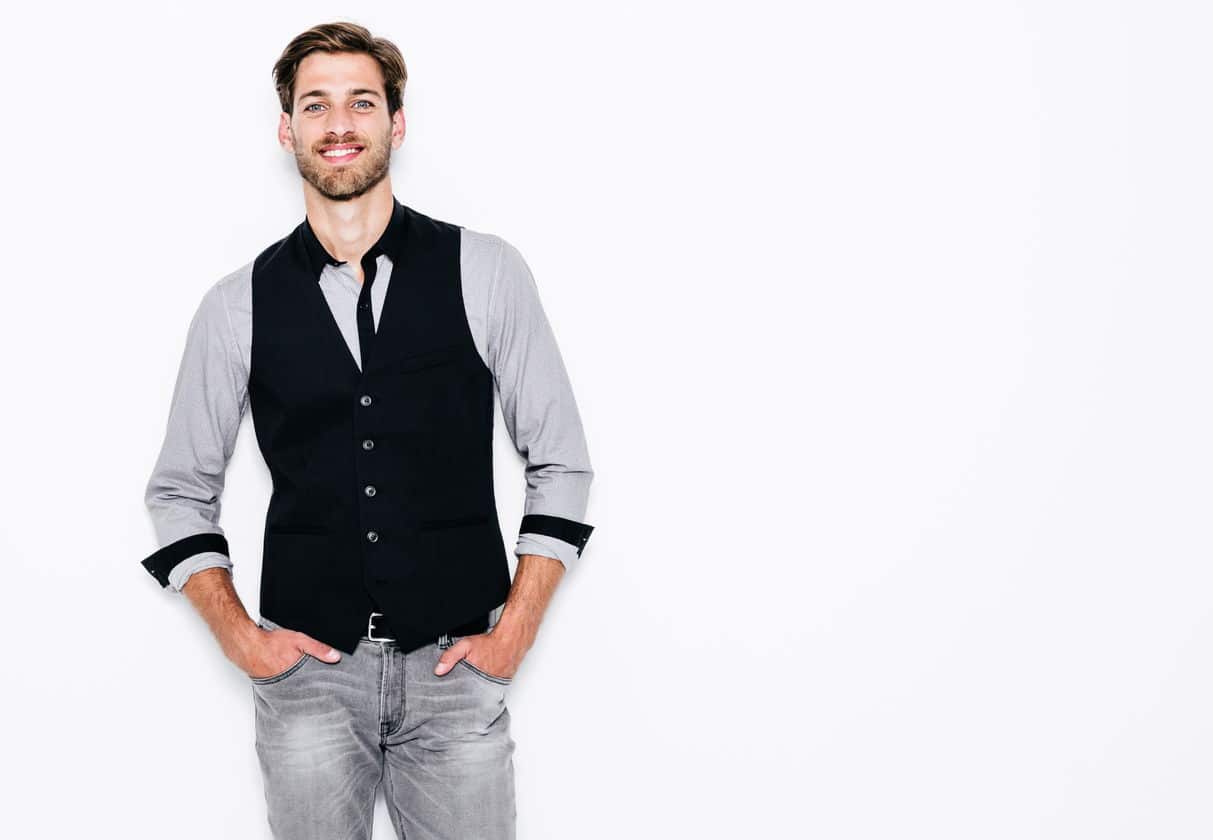 Gilet Sans Manches Homme - Style Costume Décontracté - Multipoches - Pour Travail, Chasse, Pêche, Sortie