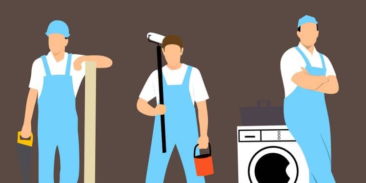 pantalon bleu de travail